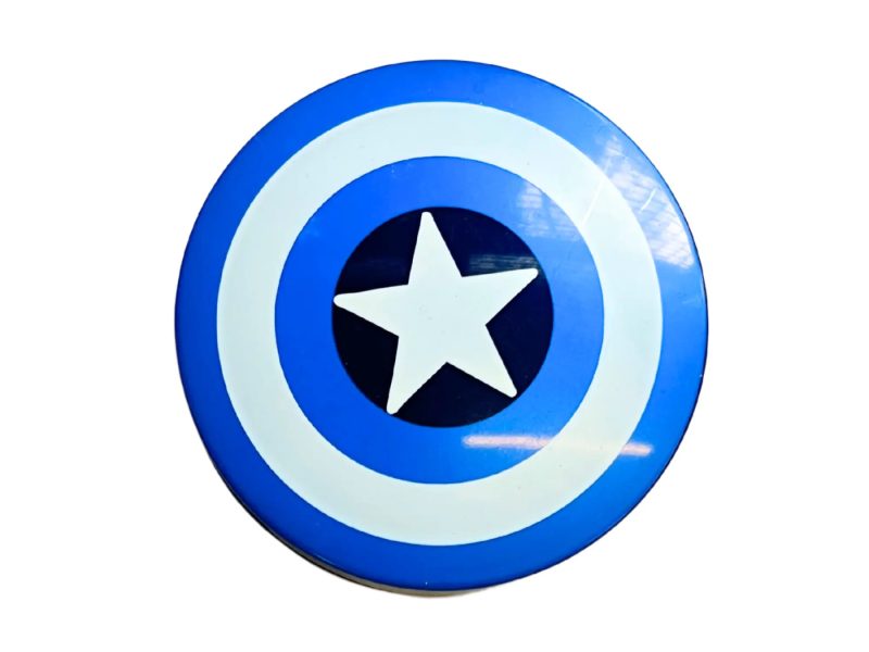 Suport lentile de contact cu model Captain America, Culoare: albastru