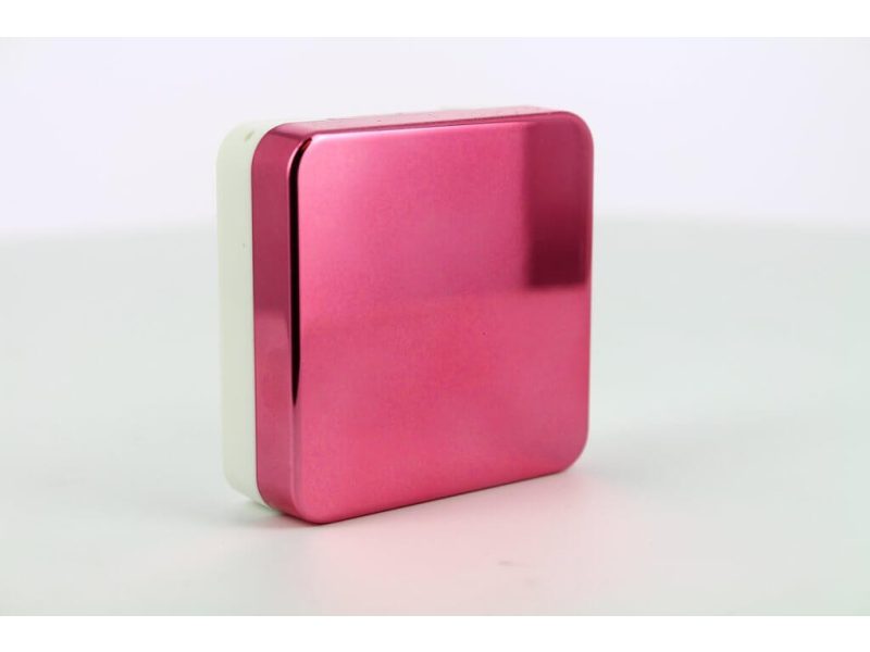 Trusă de îngrijire și depozitare a lentilelor de contact cu finisaj lucios, Culoare: roz