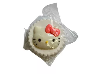   Suport lentile de contact cu figurină Hello Kitty, Culoare: alb