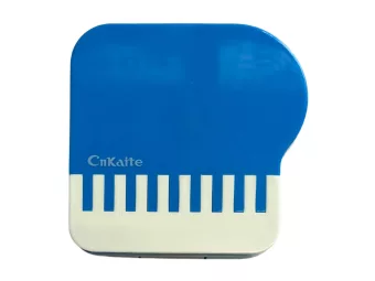 Suport lentile de contact cu model Piano, Culoare: albastru