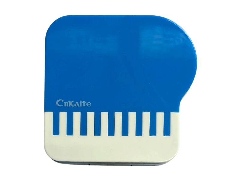 Suport lentile de contact cu model Piano, Culoare: albastru