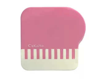 Suport lentile de contact cu model Piano, Culoare: roz