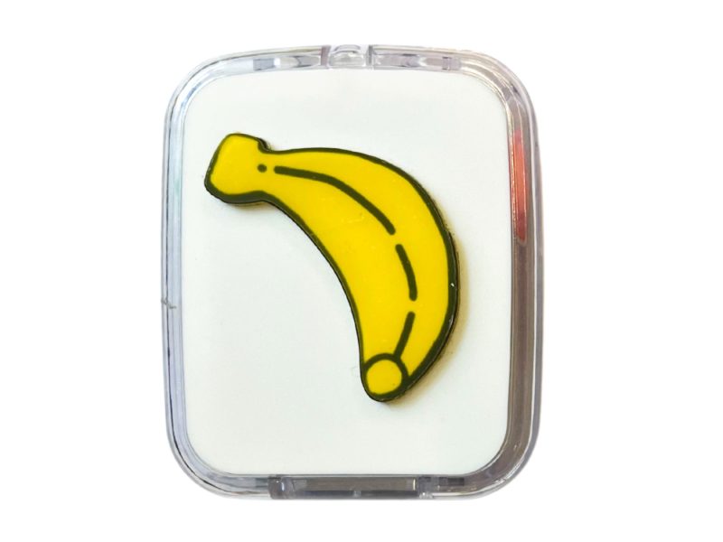 Suport lentile de contact cu model de fructe, Culoare: Banana