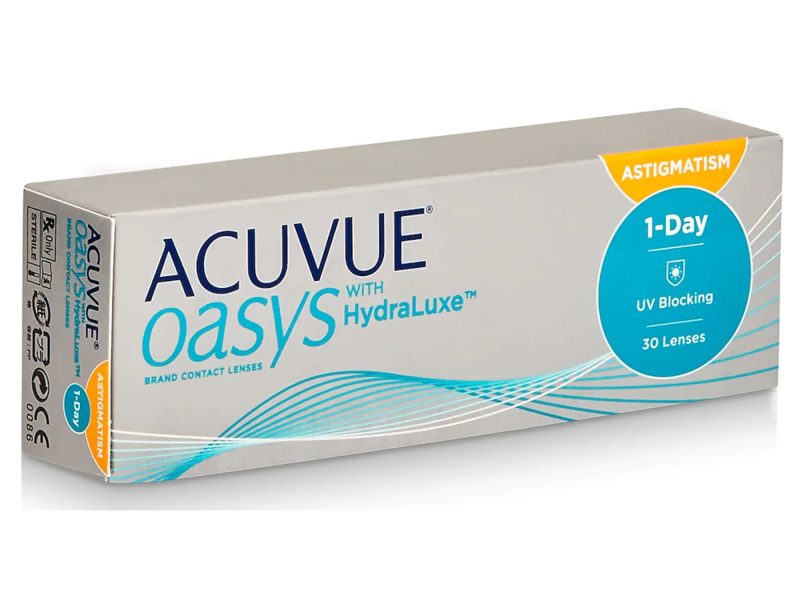 Acuvue Oasys 1-Day For Astigmatism With Hydraluxe (30 lentile)