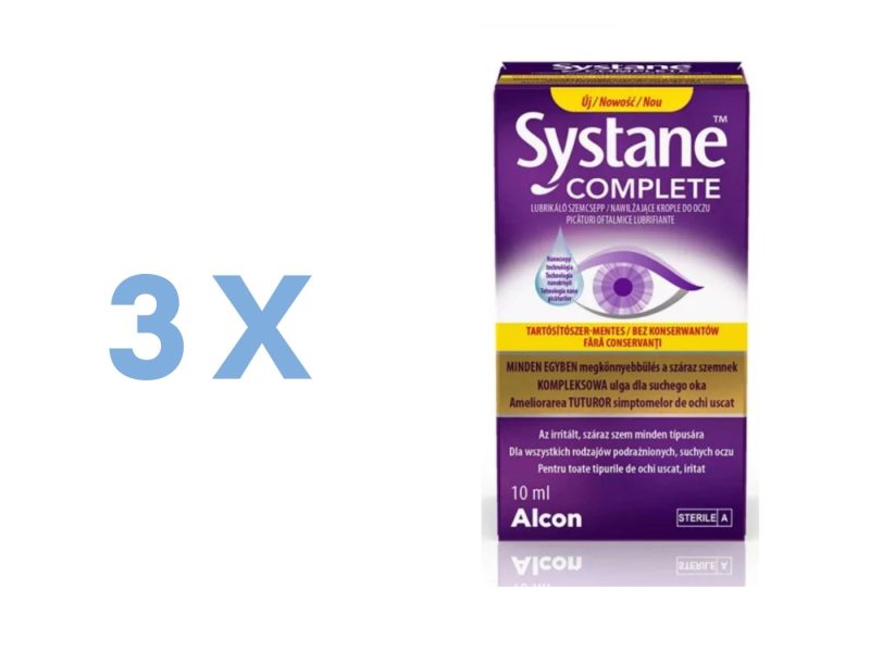 Systane Complete preservative free (3 x 10 ml)