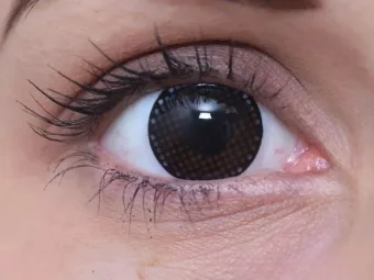   ColourVUE Crazy Black Screen (2 lentile), lentile de contact lunare - fără dioptrie