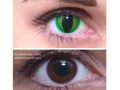 ColourVUE Crazy Green Dragon (2 lentile), lentile de contact lunare - fără dioptrie