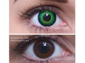 ColourVUE Crazy Green Werewolf (2 lentile), lentile de contact lunare - fără dioptrie