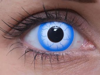   ColourVUE Crazy Lightening (2 lentile), lentile de contact lunare - fără dioptrie