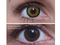 ColourVUE Crazy Mad Hatter (2 lentile), lentile de contact lunare - fără dioptrie