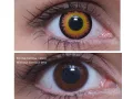 ColourVUE Crazy Orange Werewolf (2 lentile), lentile de contact lunare - fără dioptrie
