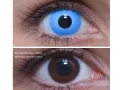 ColourVUE Crazy Sky Blue (2 lentile), lentile de contact lunare - fără dioptrie