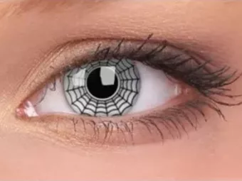   ColourVUE Crazy Spider (2 lentile), lentile de contact lunare - fără dioptrie