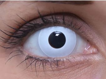   ColourVUE Crazy Whiteout (2 lentile), lentile de contact lunare - fără dioptrie