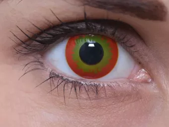   ColourVUE Crazy Wildfire (2 lentile), lentile de contact lunare - fără dioptrie