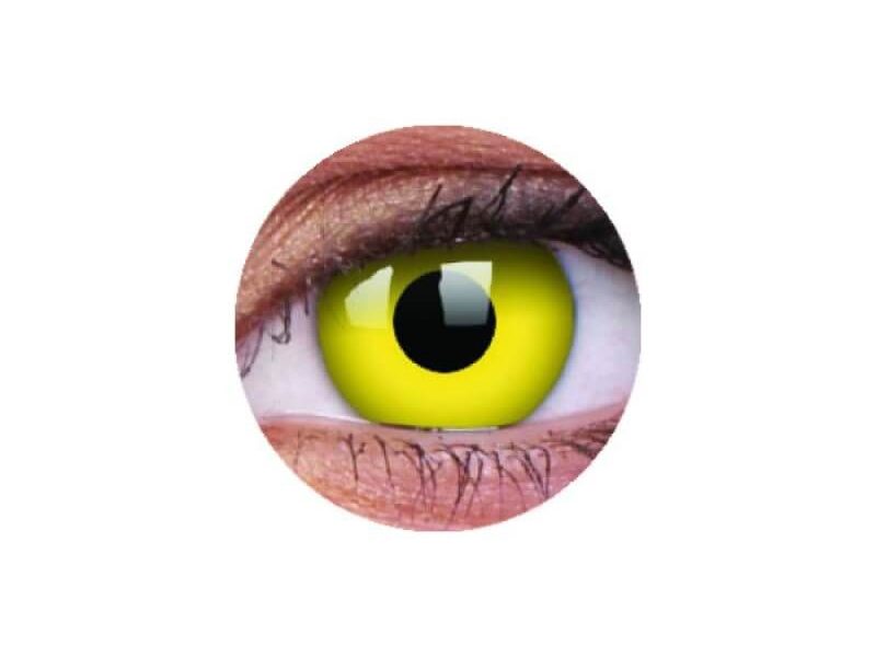ColourVUE Crazy Yellow (2 lentile), lentile de contact lunare - fără dioptrie