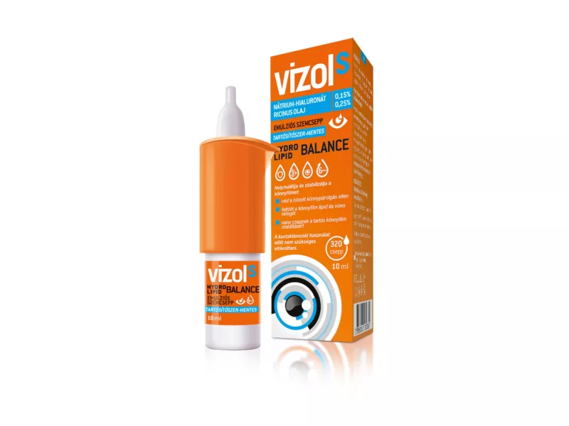 Vizol S Hydro Lipid Balance 0.15% HA, 0.25% ulei de ricin (10 ml)